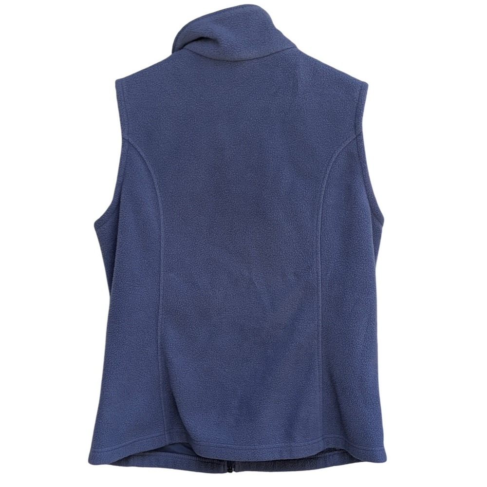 Columbia Benton Springs Fleece Vest Blue Full Zip Sleeveless Jacket Womens L - Picture 4 of 4
